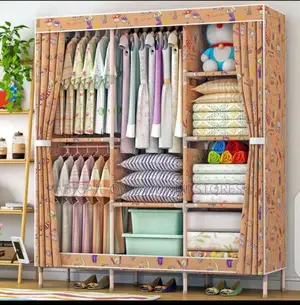 3 Column Wooden Wardrobe
