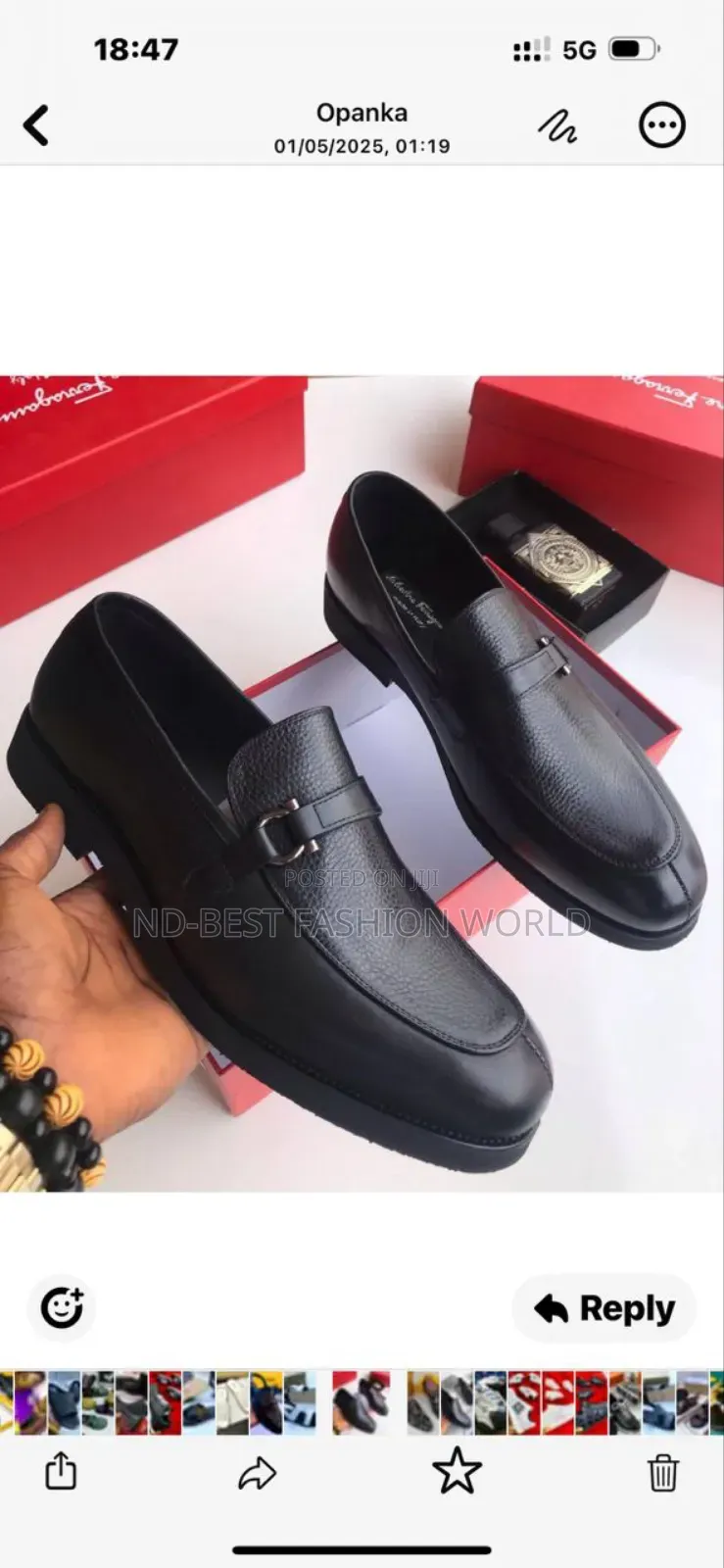 Brawn Ferragamo Quality Leather Shoe