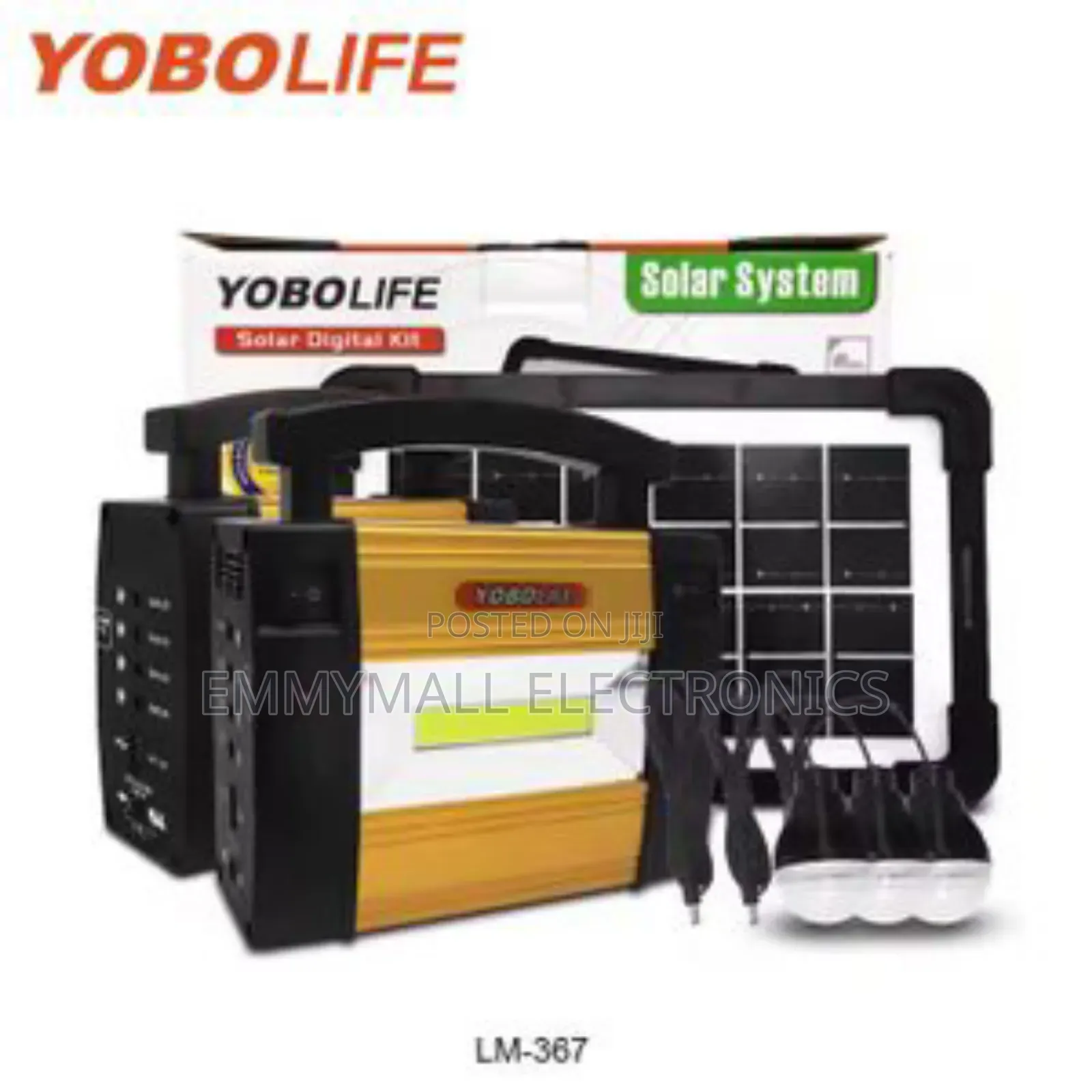 Yobolife Multifunction Solar Light With Panel and Bulbs