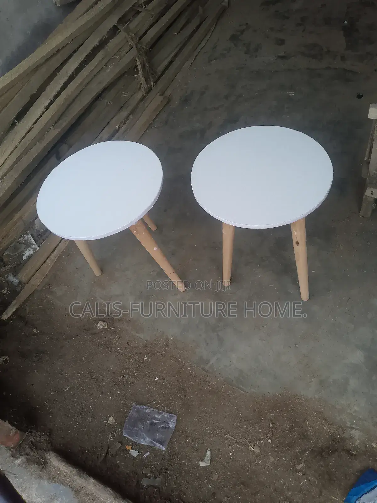 2 Side Stool (White Color)