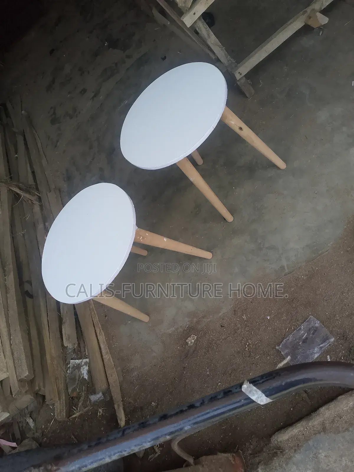 2 Side Stool (White Color)