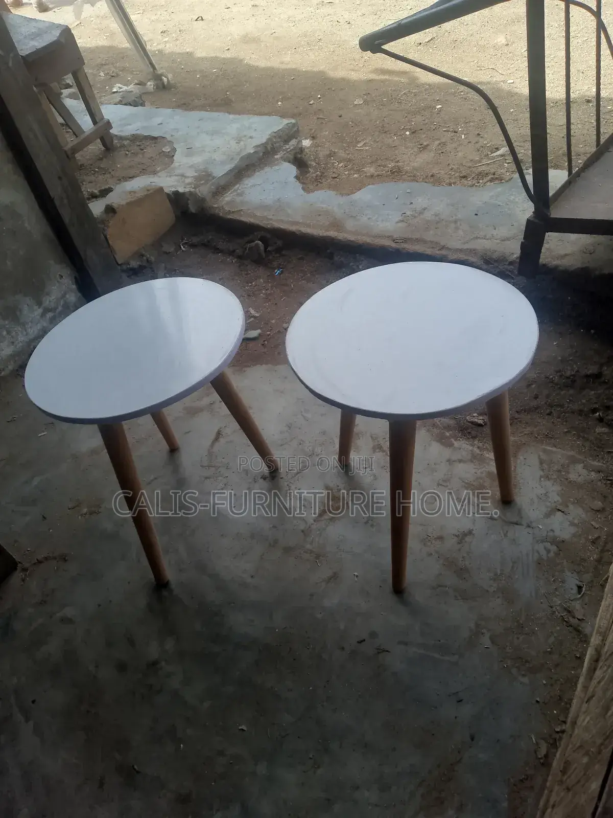 2 Side Stool (White Color)