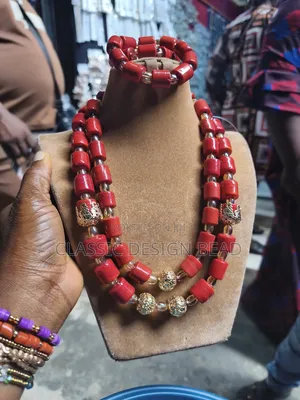 Red and Gold Beads Set