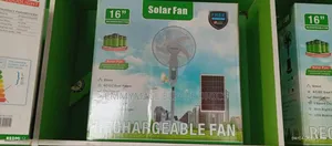 16inches Solar Rechargeable Acdc Fan With Panel