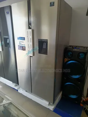 Side By Side Inverter Fridge With Dispenser Silver