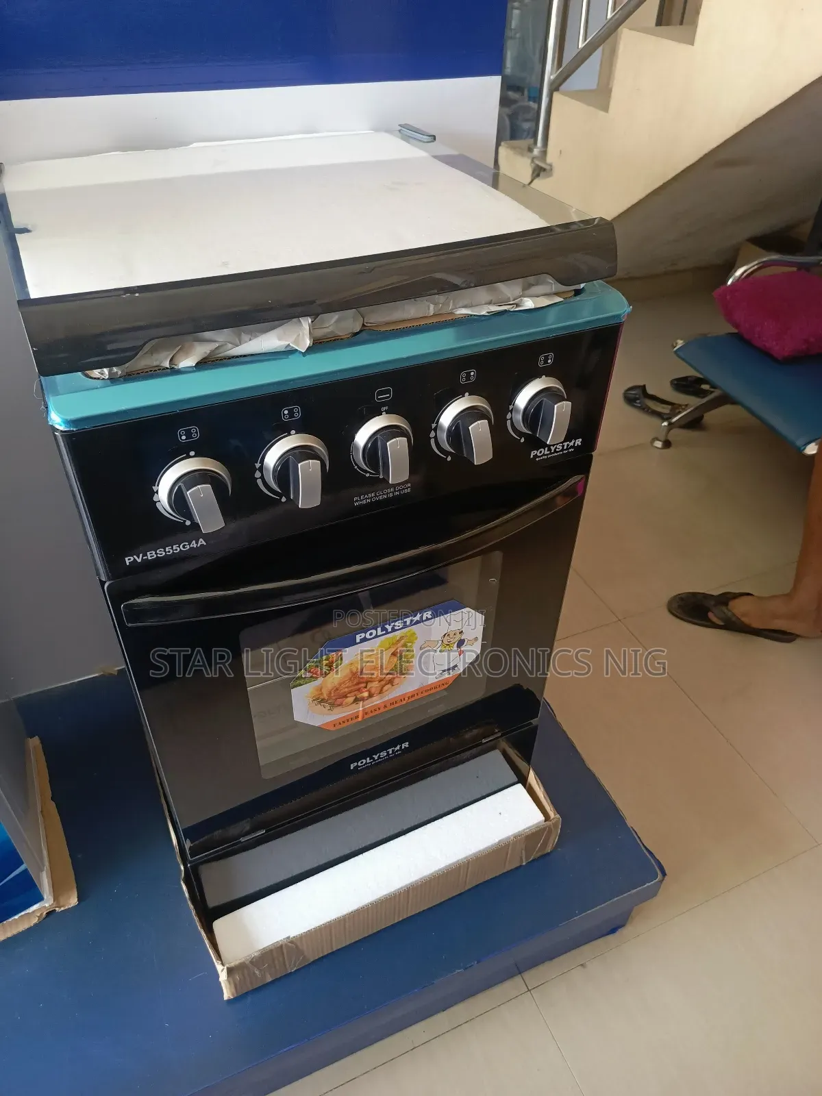4 Burner Standing Gas Oven Polystar