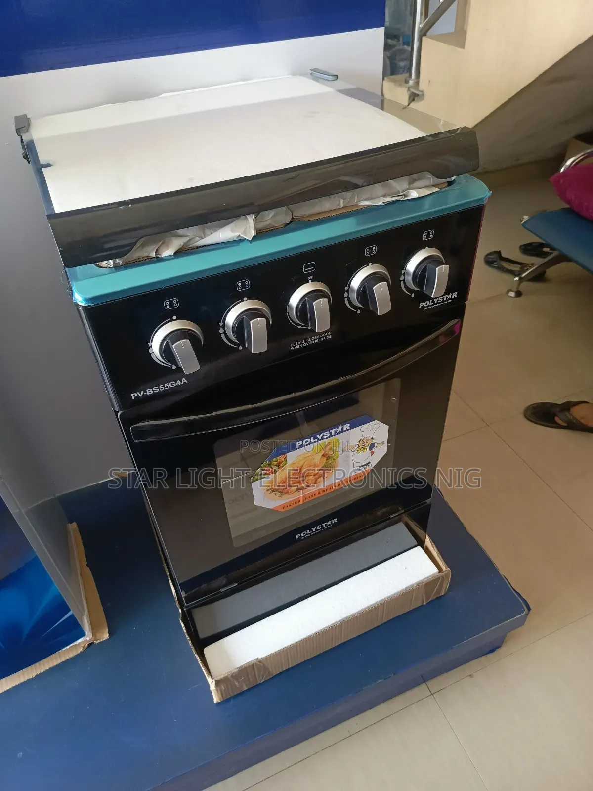 4 Burner Standing Gas Oven Polystar