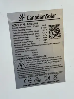 Canadian Solar Panel Mono 300watts 72cells