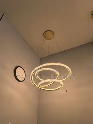 Living Room Circular Chandelier Modern Simple Led Ring Dup