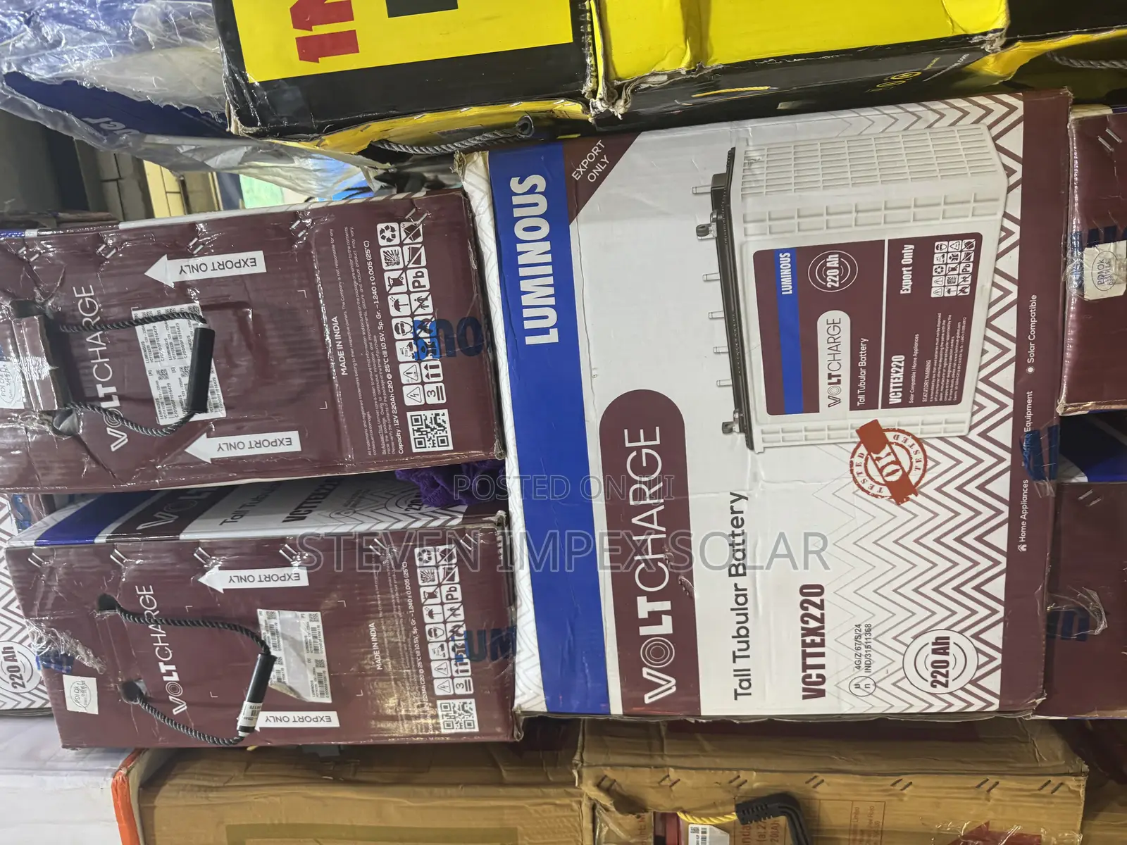 Luminous Tubular Solar Battery 220ah