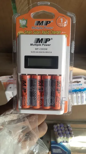 Beston Aa/Aaa LCD Smart Super Rapid Battery Charger With 4 B