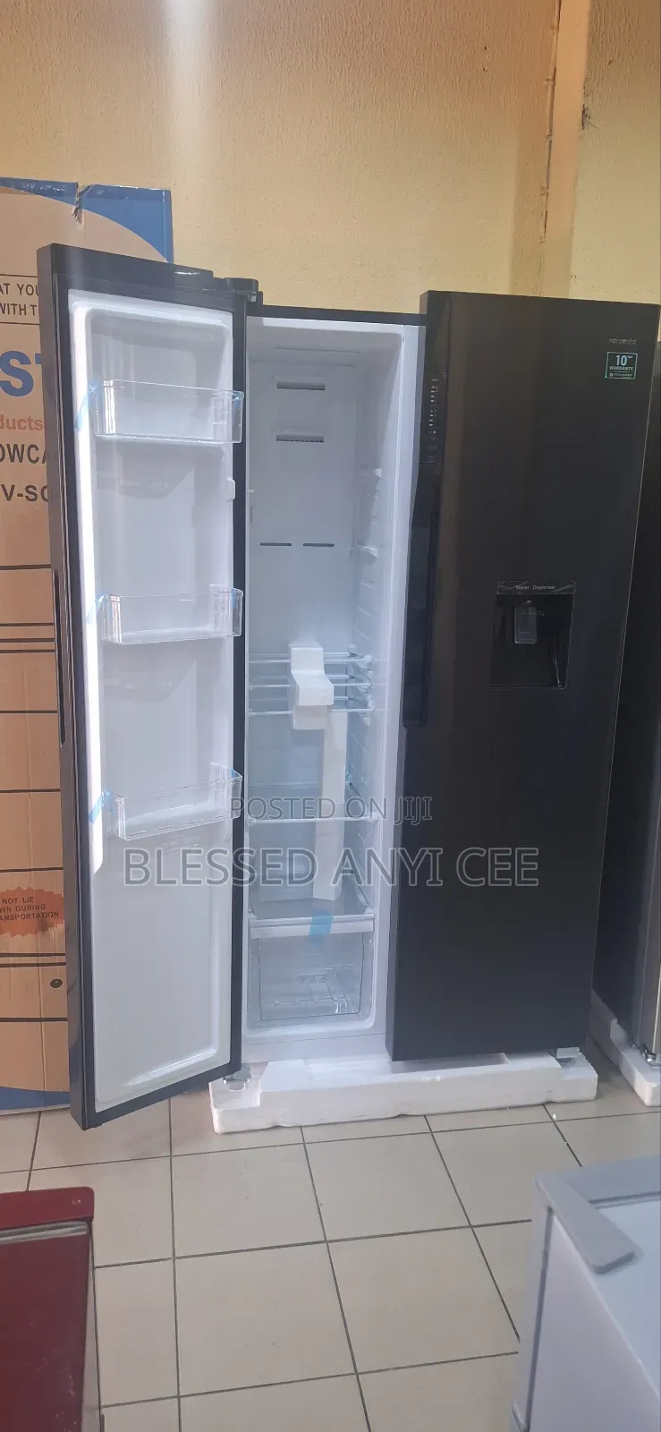 New Polystar 520l Inverter Side by Side Fridge + Dispenser