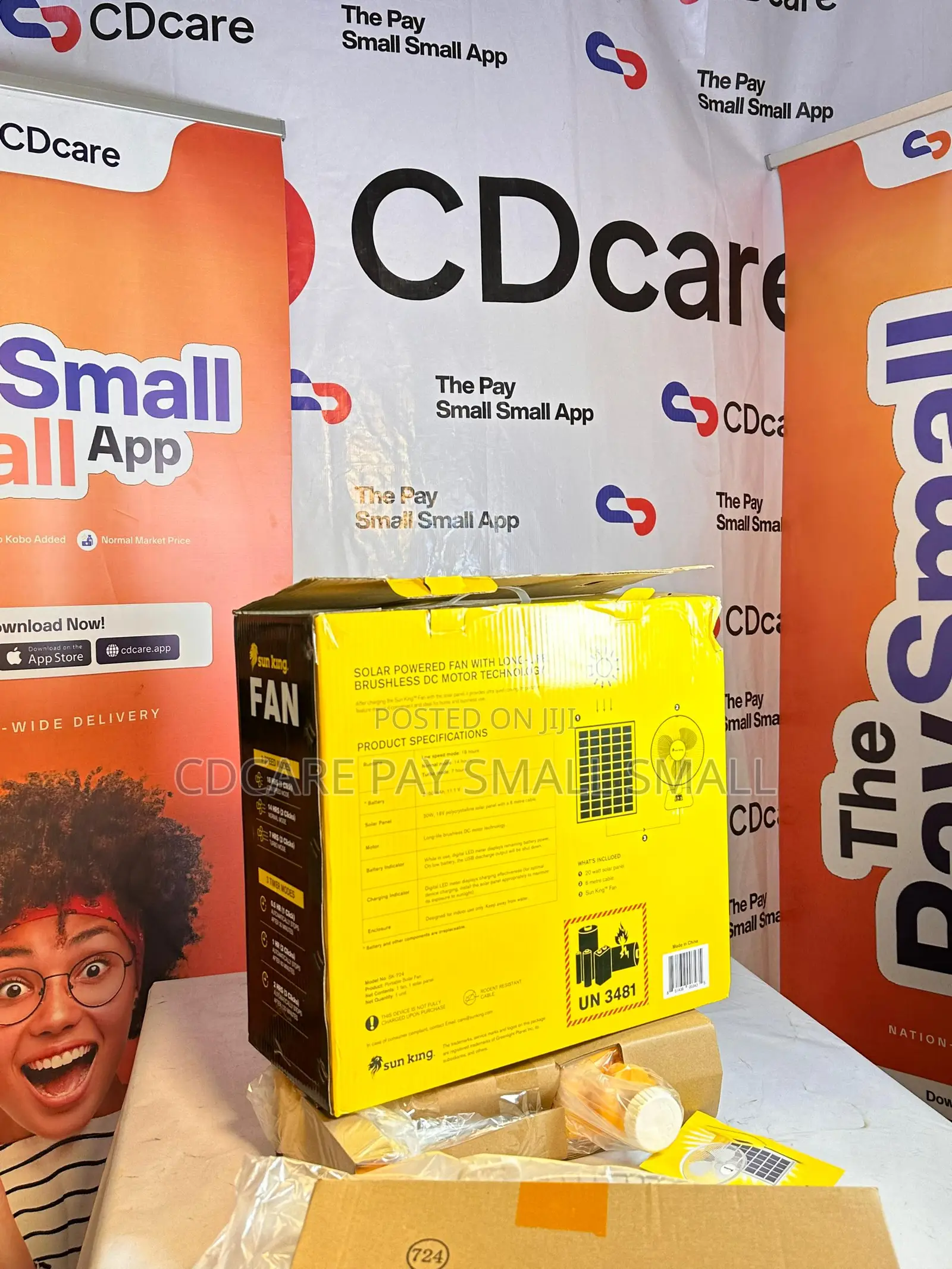 Pay Small Small Sun King Table Fan On Cdcare.App
