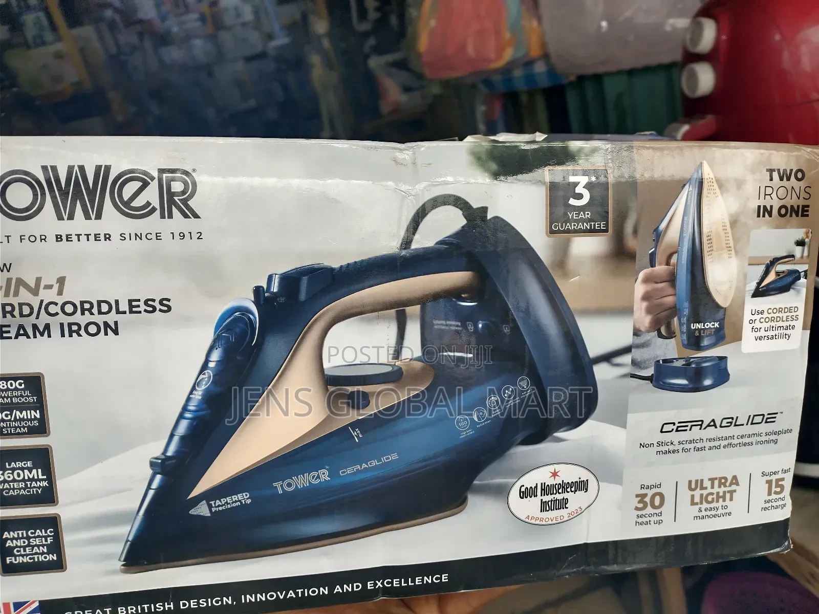 2 in 1 Cord/Cordless Steaming Iron