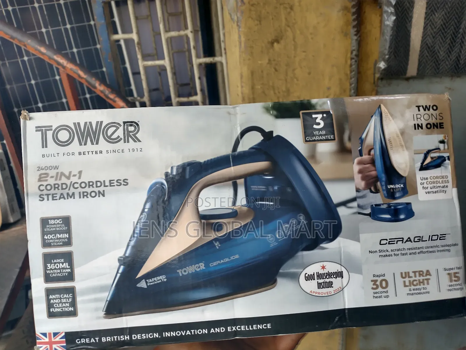 2 in 1 Cord/Cordless Steaming Iron