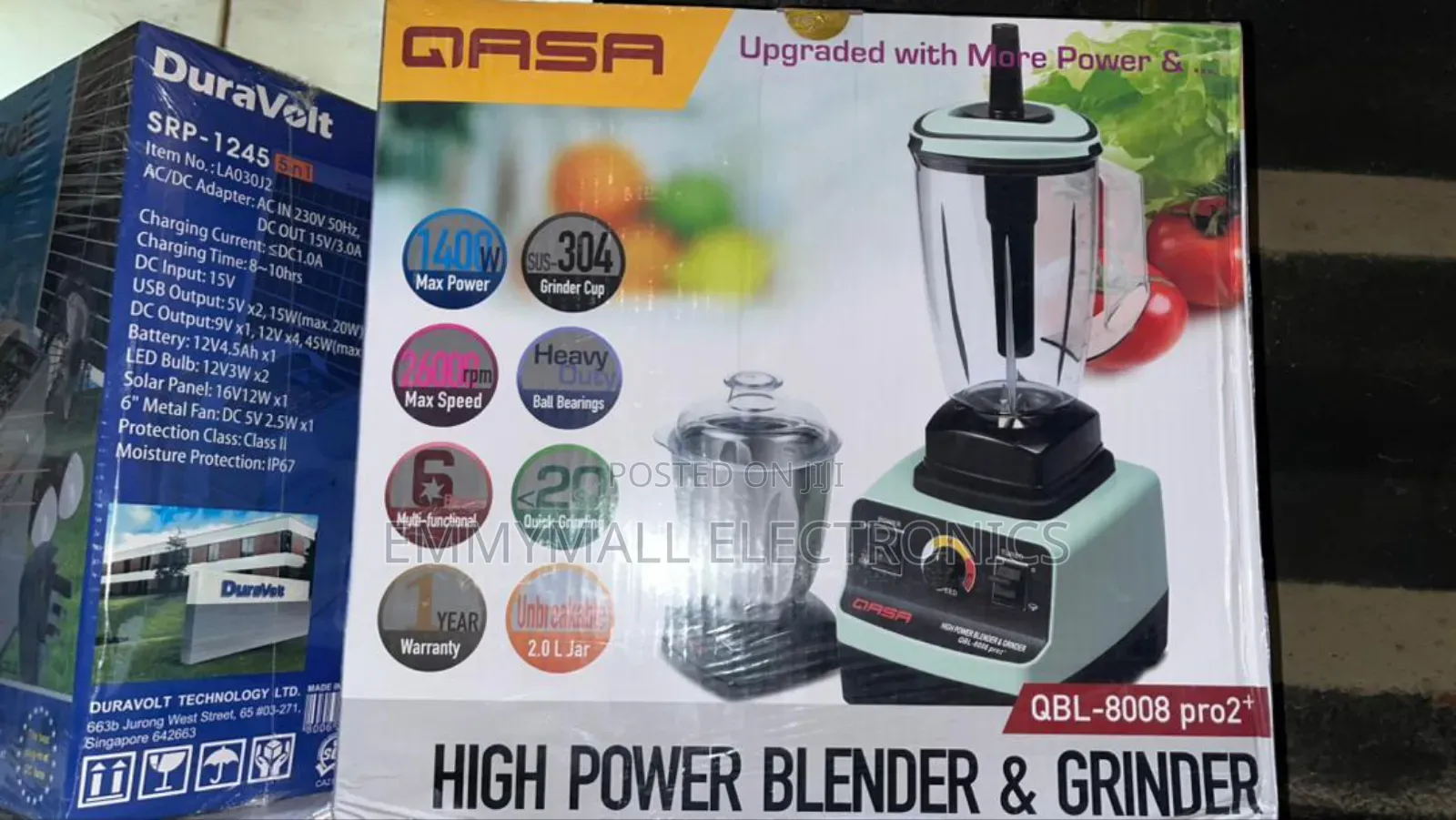2l High Power Blender Grinder QBL-8008 Pro2+