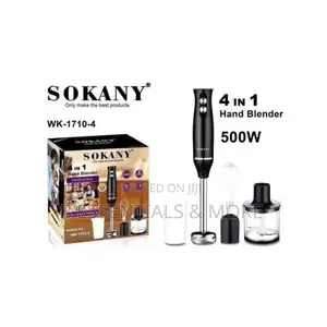Sokany 4 in 1 Hand Blender/ Food Chopper, Whisk/ Mixer