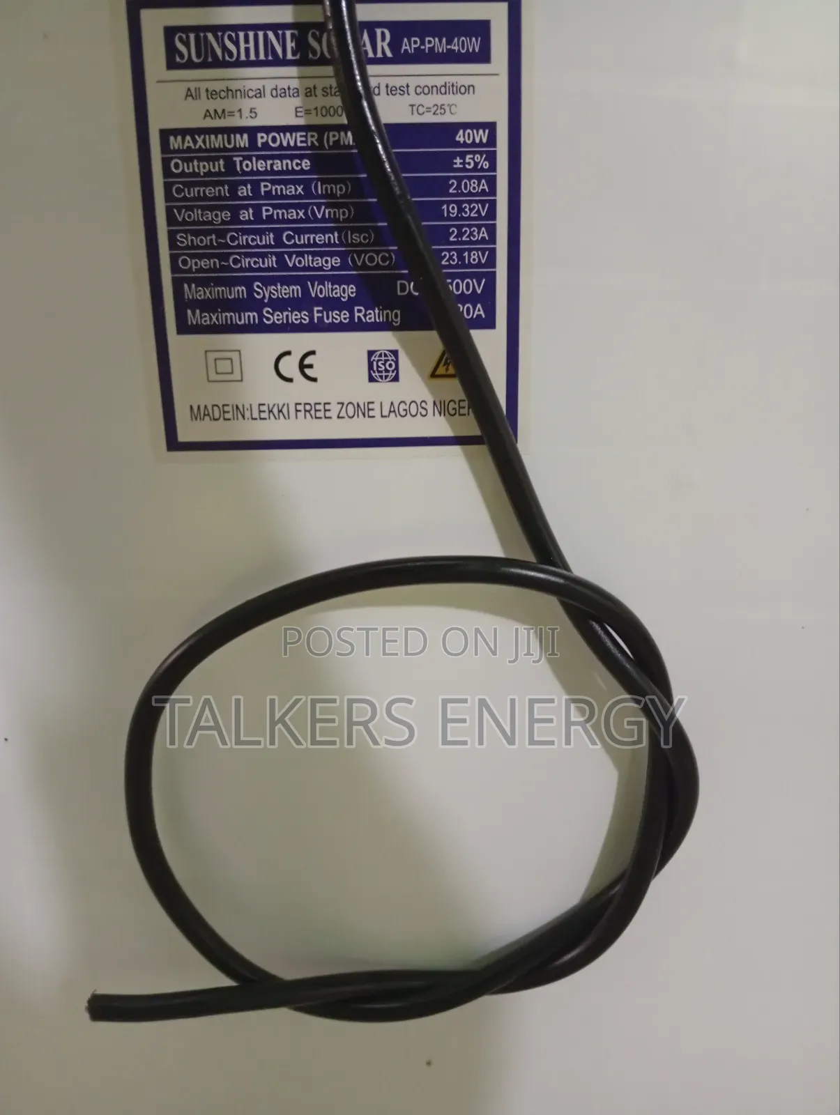 40 Watts 18volts Polycrystalline Solar Panel