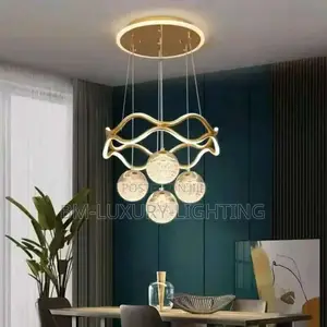 Nordic 4 Big Crystals Dropping Chandelier