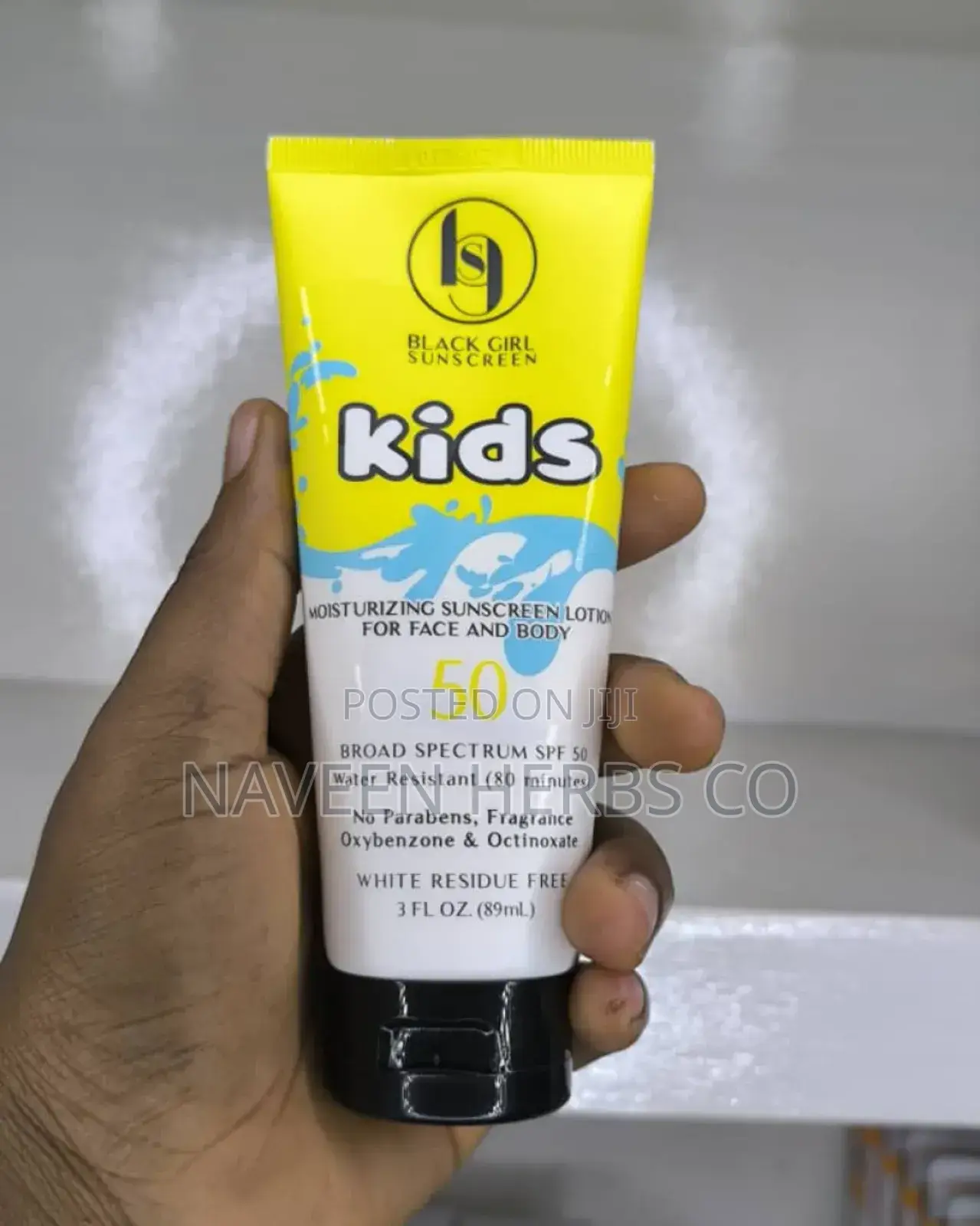 Premium Black Girl Sunscreen Kids SPF 50 - Face Body Lotion