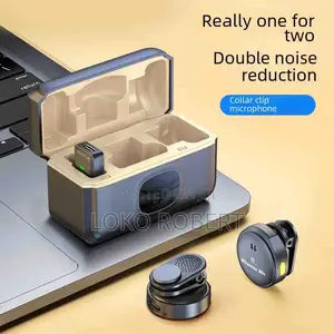 Magnetic Lavalier Microphone With Powerbank Portable Audio