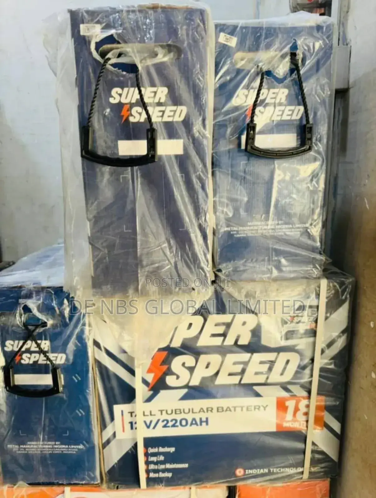 220ah 12volts Super Speed Tubular Battery