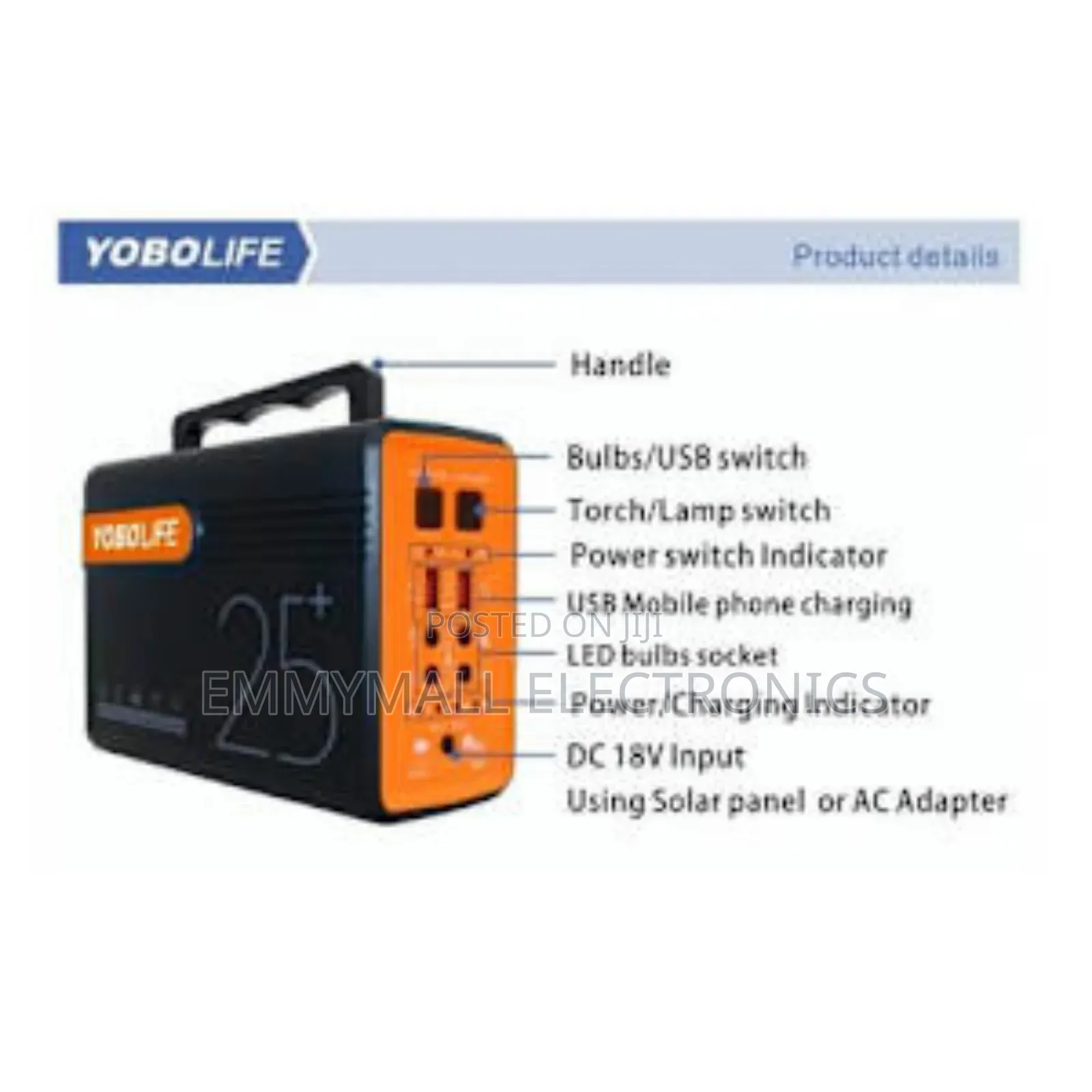Long Lasting Solar Generator With Lithium Battery