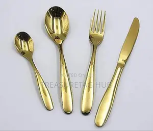 Point a Gold Spoon and Fork Dozens