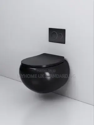 Black Color Ceramic Porcelain Wall Hung Toilet Water Closet