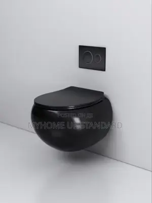 Black Color Ceramic Porcelain Wall Hung Toilet Water Closet