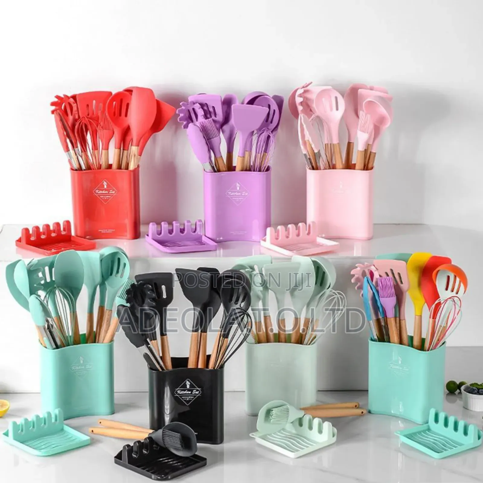 13pcs Silicon With Spoon Rest