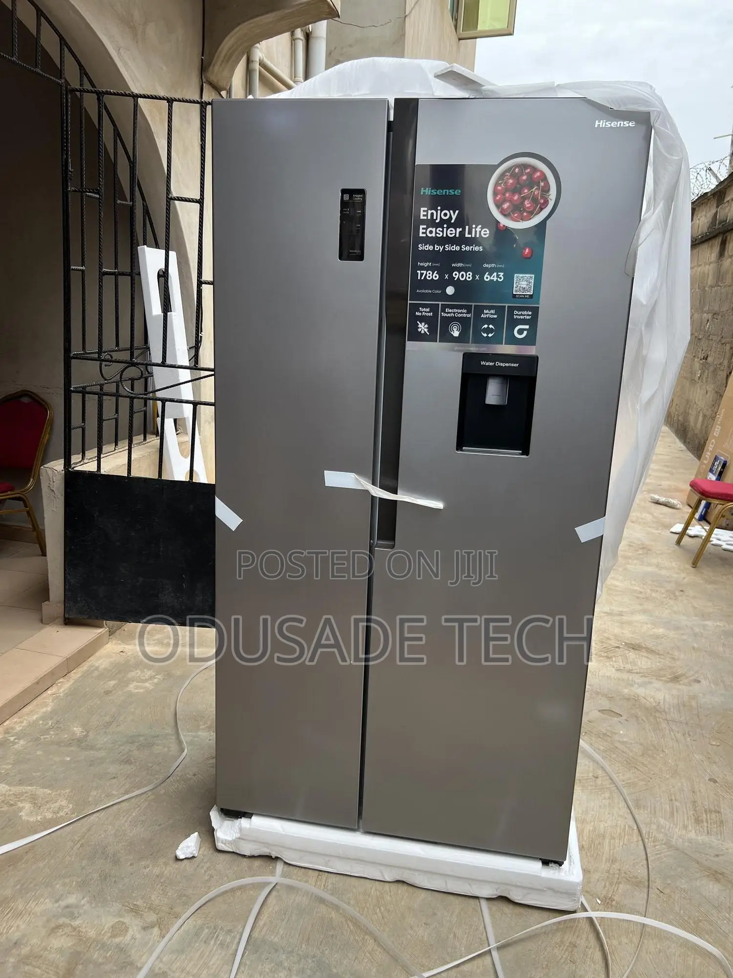 Hisense Side-by-Side Refrigerator (516l) – Smart Cooling