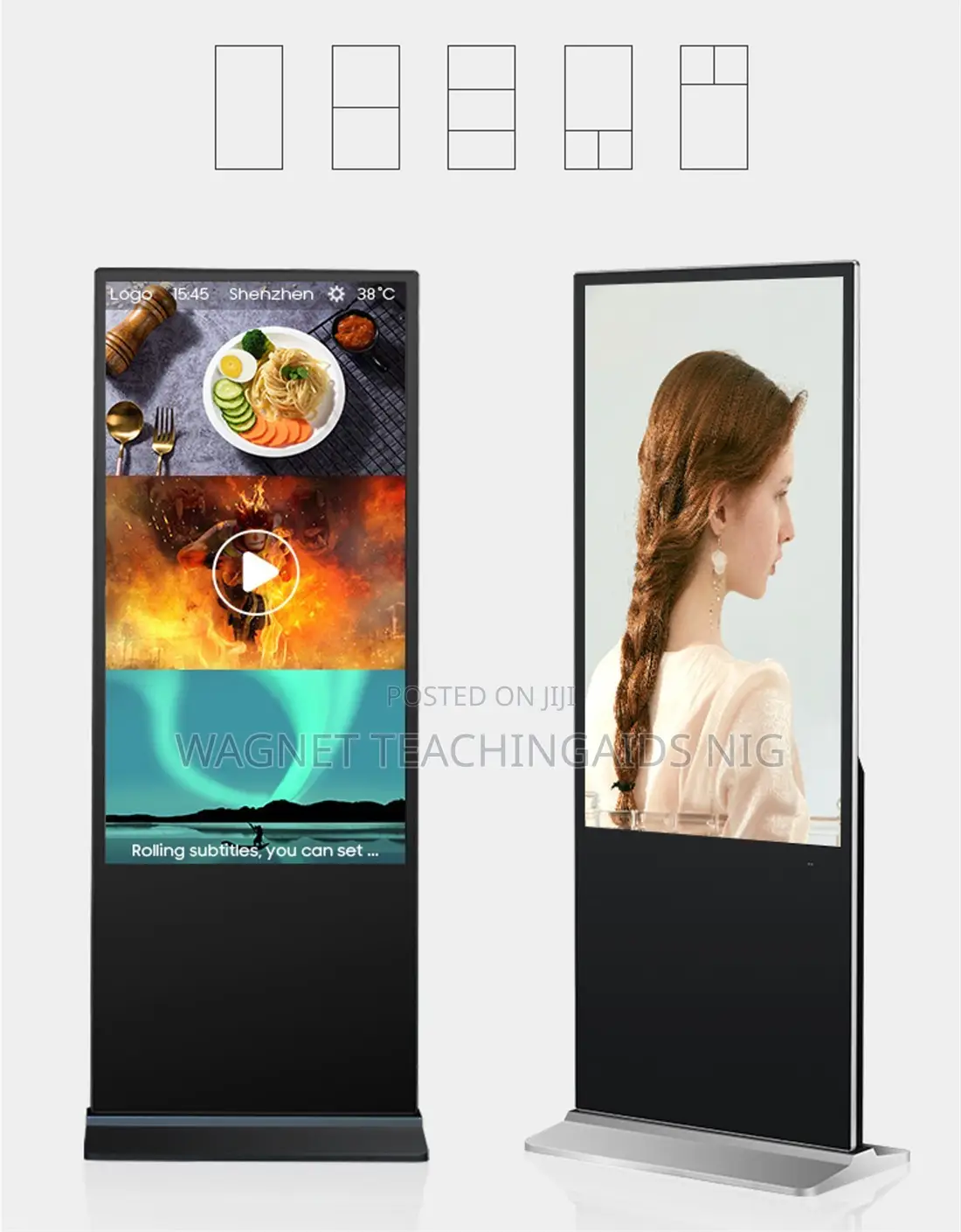 55 Inches Digital Touch Signage Interactive Board
