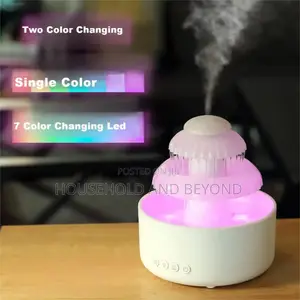Rain Aromatherapy Humidifier Diffuser With Led Light