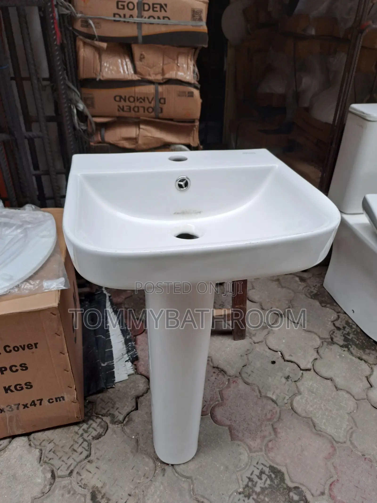 Basin With Pedestrian