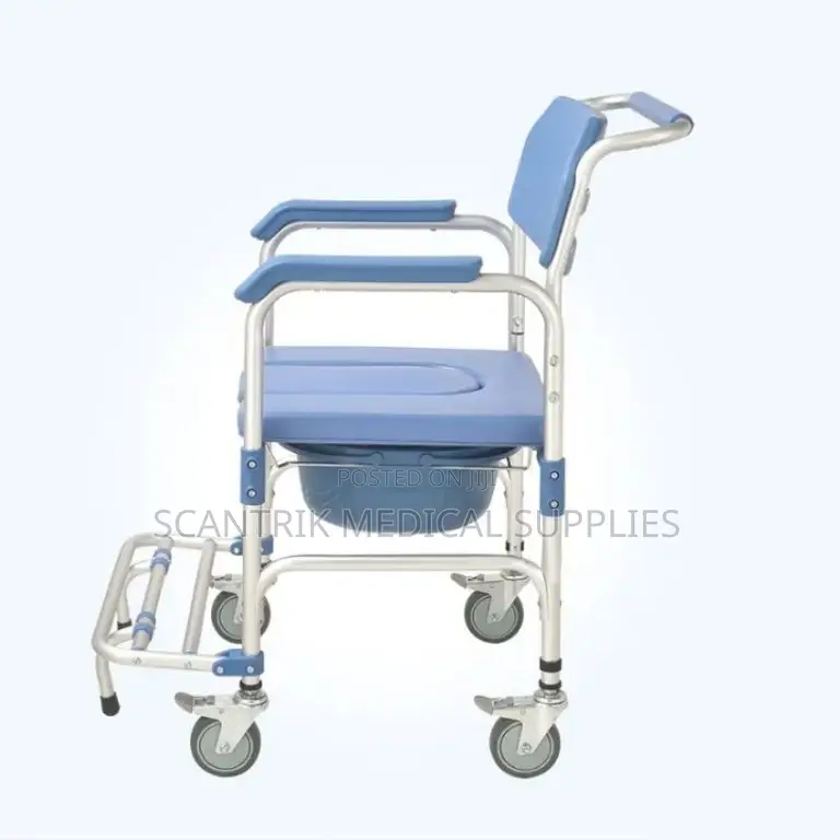 Foldable Wheeled Commode