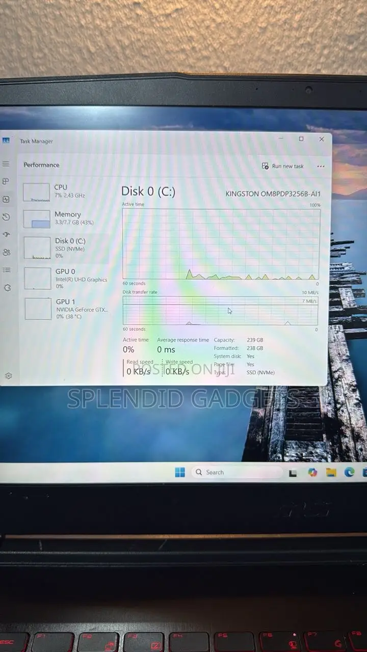 Laptop MSI 8GB Intel Core I5 SSD 256GB