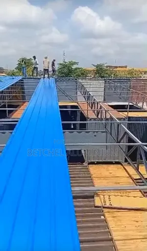 Long Span Aluminum Sheet Blue Color and Installation