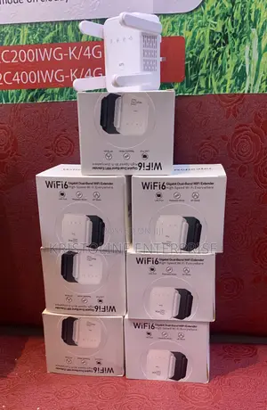 Wi-Fi 6 Repeater/Extender With 4 Dual Band Antennas