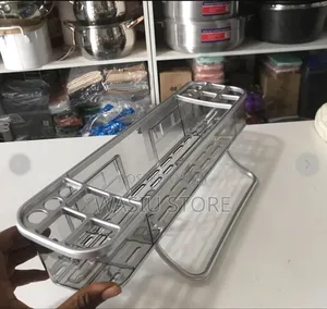 Wall-mounted Bathroom Shelf With A Towel Rack With Hook
