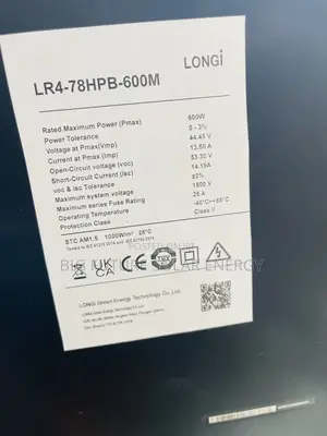 600watts Longi Solar Panel 120c