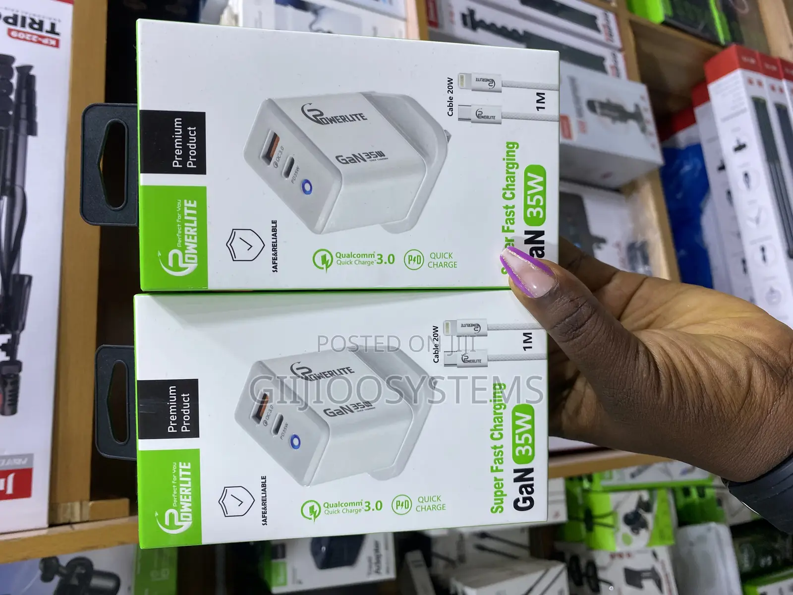 Powerlite Super Fast Charging Gan 35watts