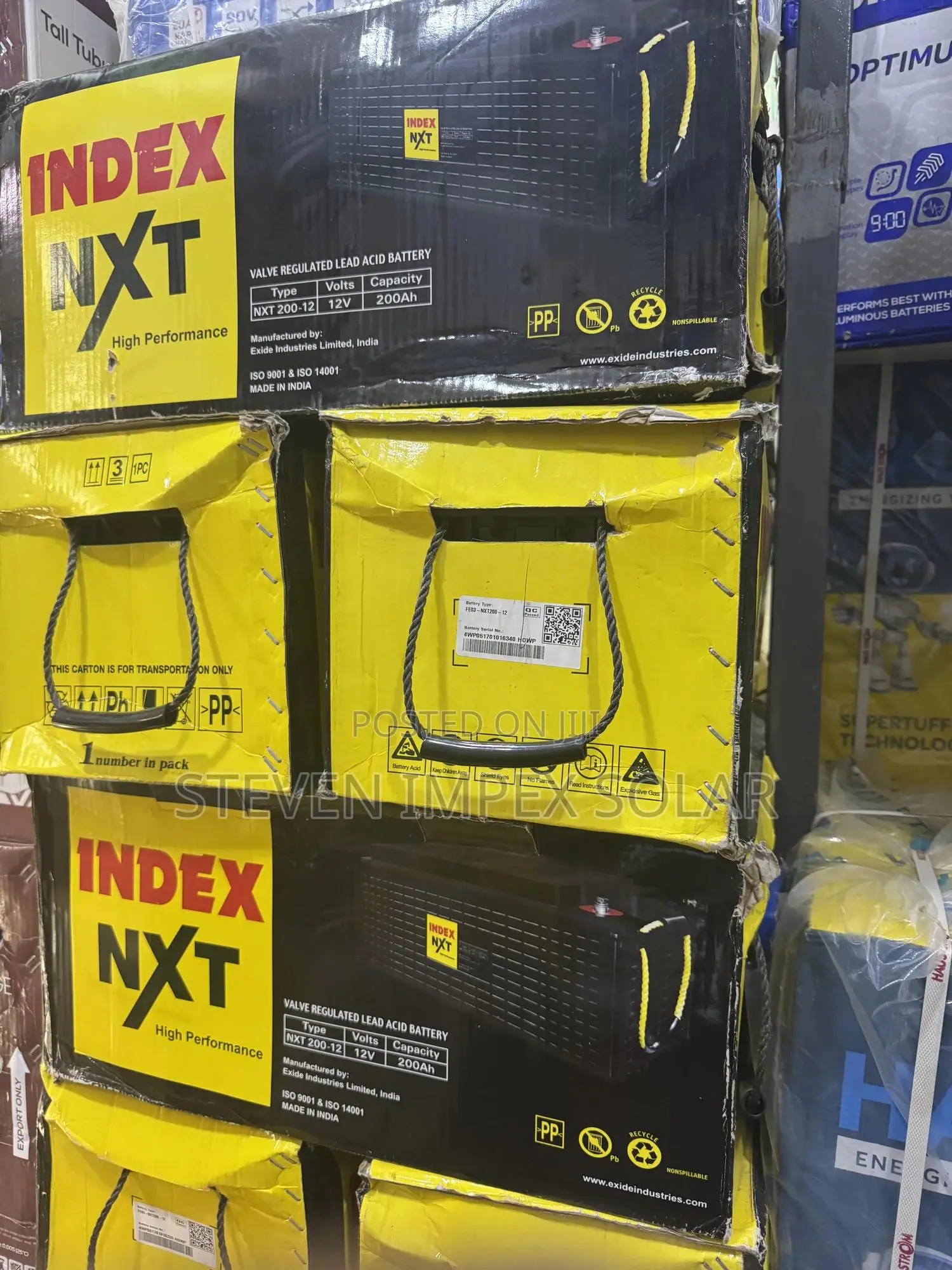 Index Deep Cycle Solar Battery 200ah 12v