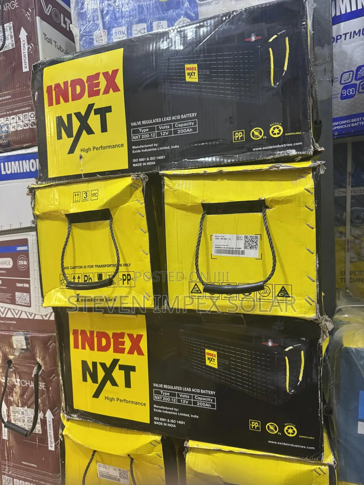 Index Deep Cycle Solar Battery 200ah 12v