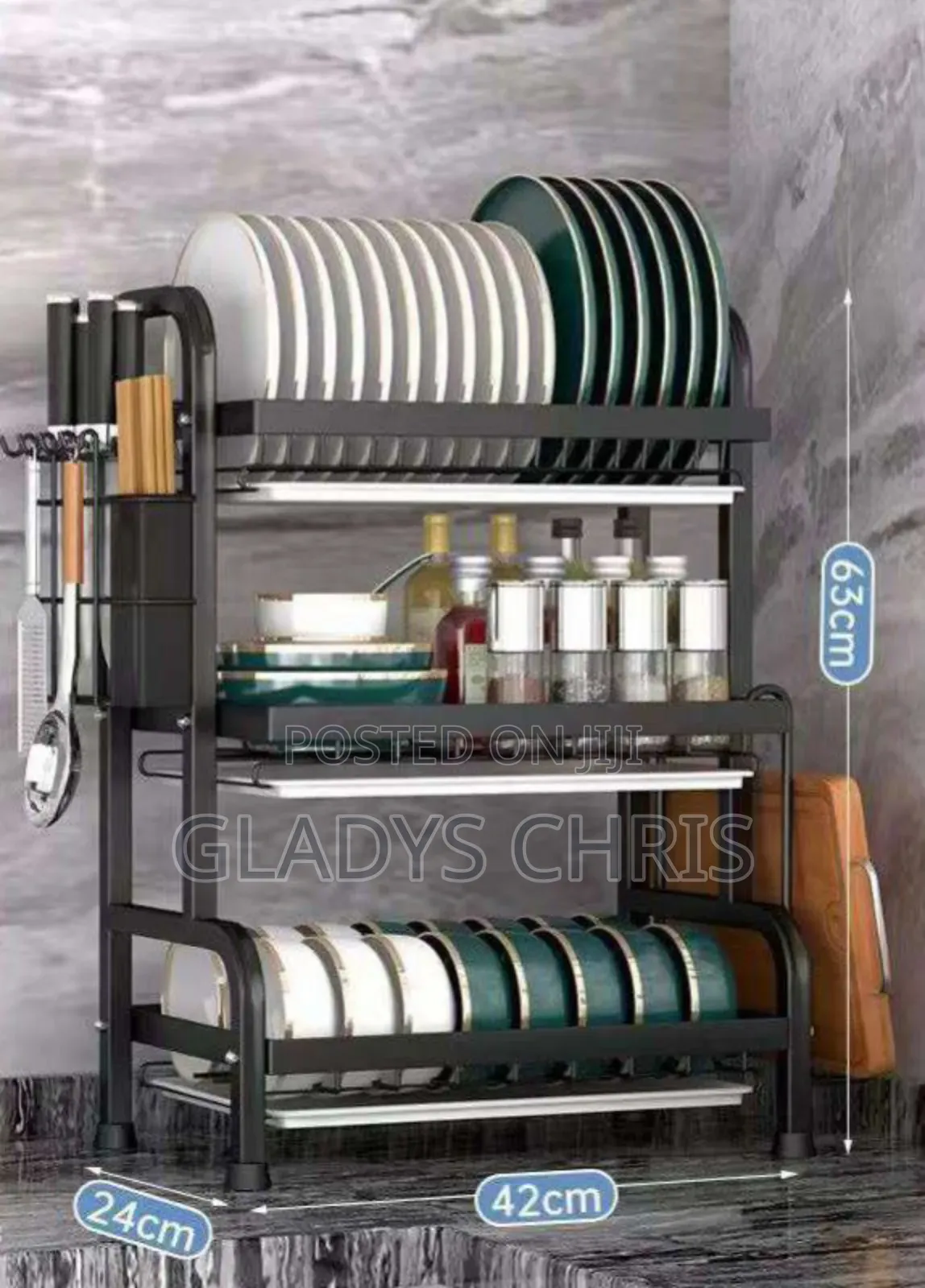 Double Layer Plate Rack