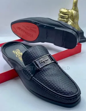 Black Quality Men's Half Shoe