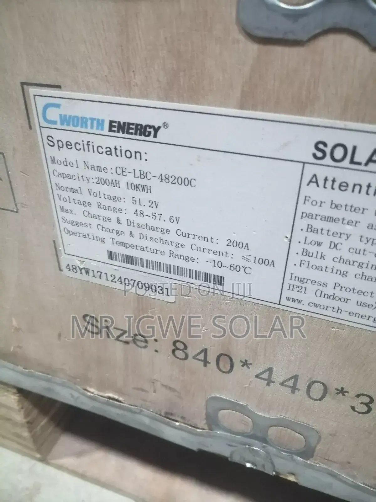 10kwh Cworth