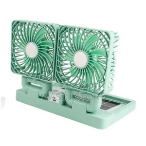 2 Fan Double Head Charging Solar Fan