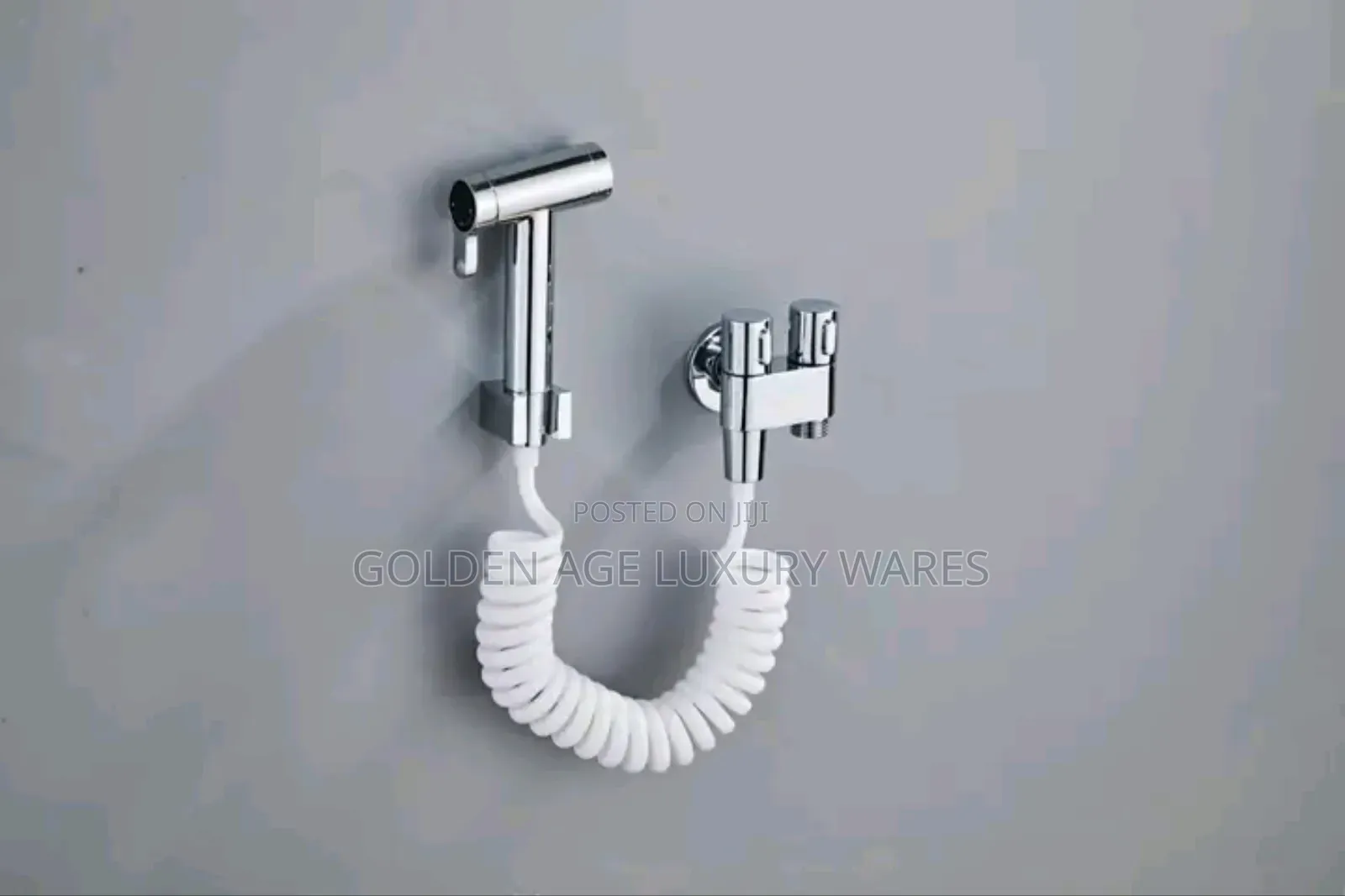 Chrome Pressing Shower With Double Tee Tap