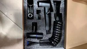 Black Pressing Shower With Double Tee Tap